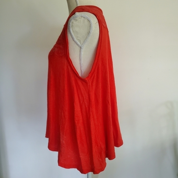 Free People "Meant to Be" Red Swing Top - Picture 4 of 7